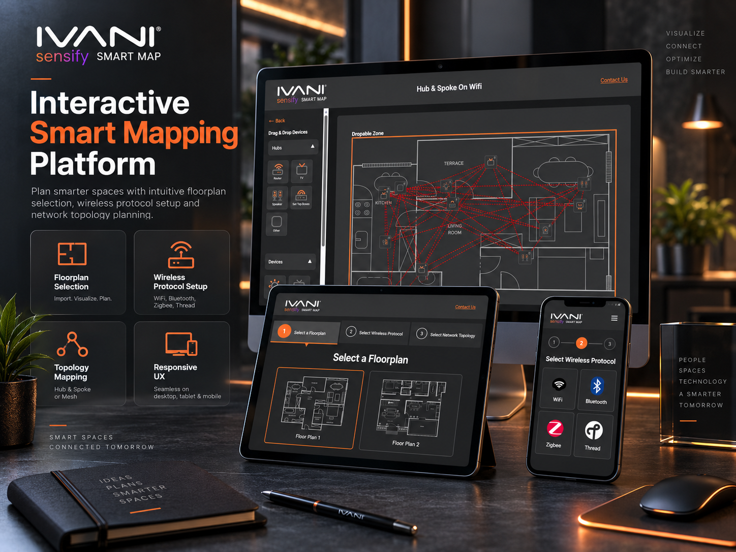 Ivani Smart Map project mockup