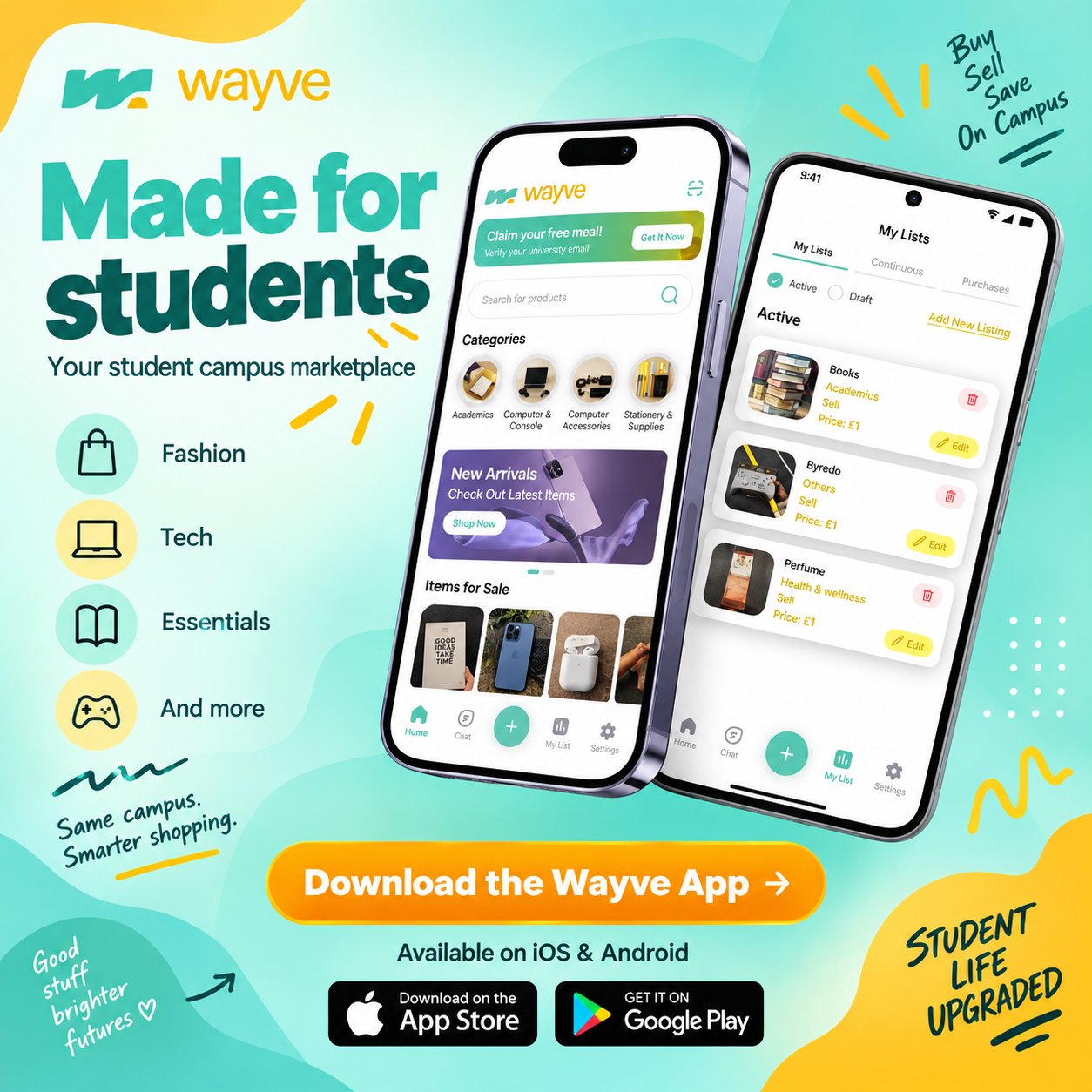 Wayve UK App project mockup